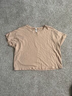 lululemon athletica Cropped Boxy Tee - Tan